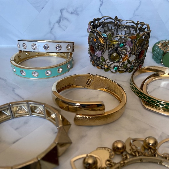 20 Pc Costume Bracelet Lot assorted sizes - Picture 2 of 8